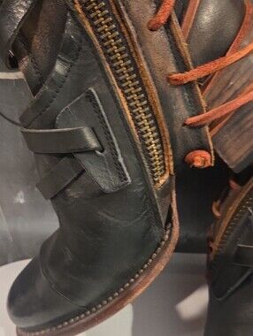 FREEBIRD Black Leather Buckle Ankle Boots - Women